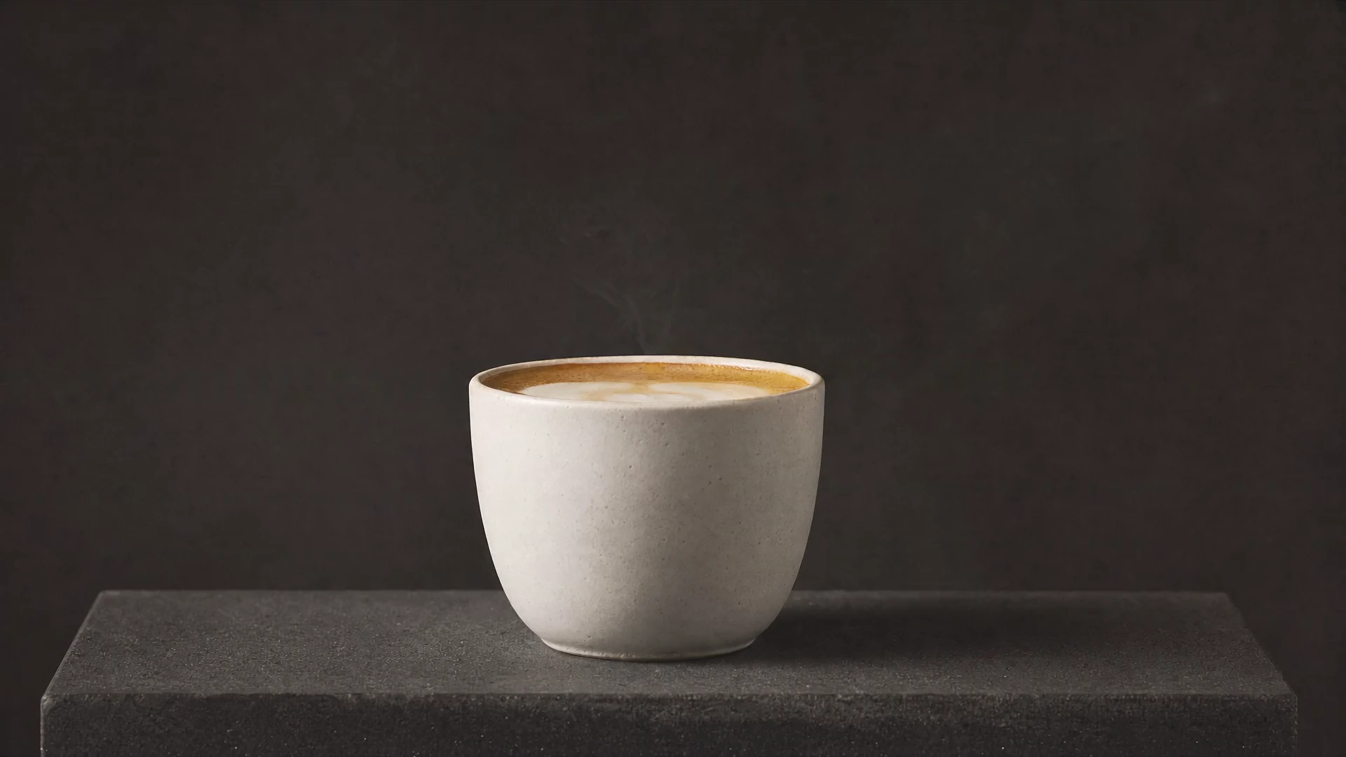 A carefully prepared coffee with its constituent ingredients